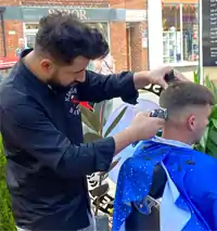 Medium fade haircut